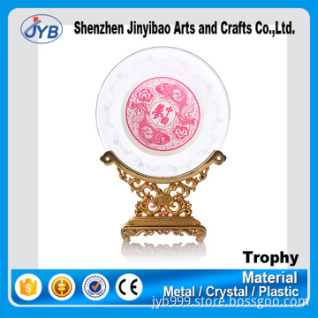 high-end fancy quality crystal trophy stand manufacturer